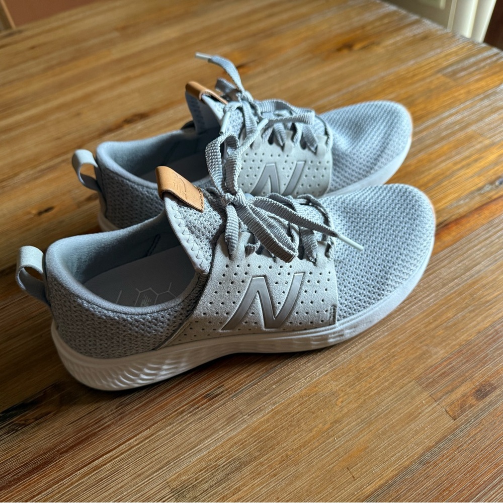 New Balance Light Gray Running Shoes
